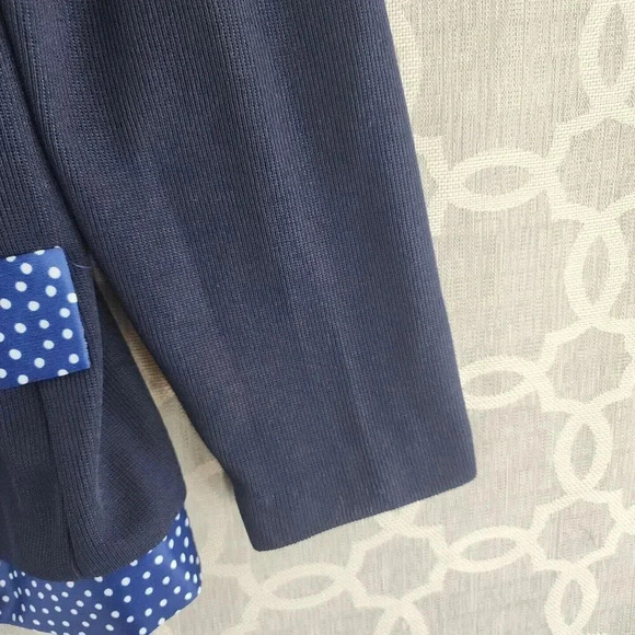 Vintage Leni Leni Made In USA Button Up Long Sleeve Polka dot Women's Blazer 14 - Picture 6 of 11